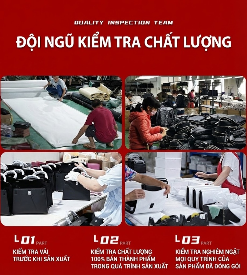Túi Tote Nữ Da Thật Thiết Kế Đeo Vai Đeo Chéo Dung Tích Lớn Màu Nâu chi tiết 32