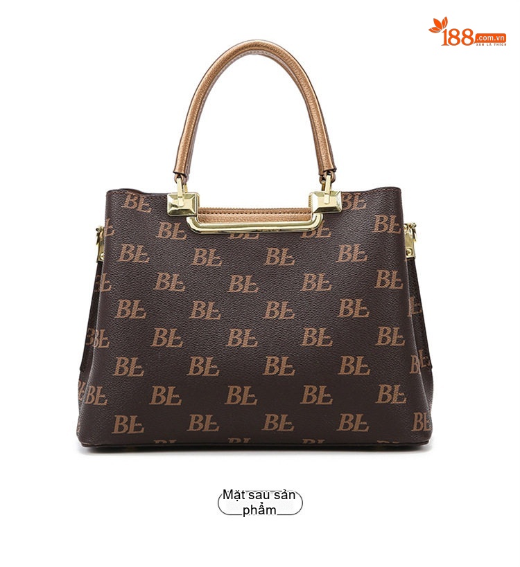 Túi Tote Nữ Đeo Vai/Chéo Lớn Phong Cách Âu Mỹ Retro Thời Trang Công Sở Màu Nâu, Vàng chi tiết 20