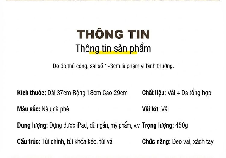 Túi Tote Nữ Đeo Vai Lớn In Họa Tiết Phong Cách Thời Trang chi tiết 9