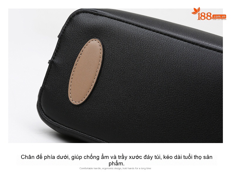 Túi Tote Nữ Đơn Giản Phong Cách Đô Thị Da Bóng Sức Chứa Lớn Màu Đen, Be chi tiết 22