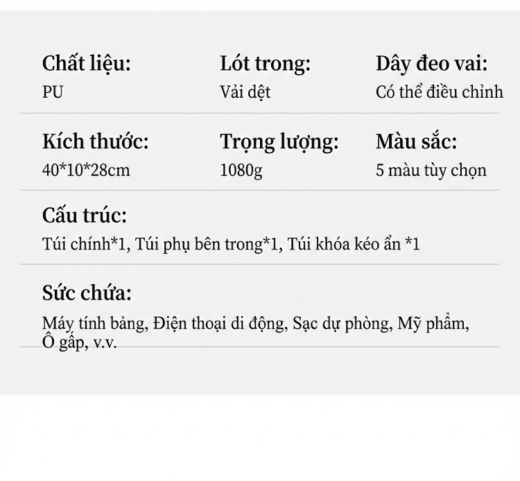 Túi Tote Nữ Đựng Laptop Công Sở Thời Trang Hàn Quốc Da Mờ Màu Xanh, Trắng, Đen, Nâu... chi tiết 5