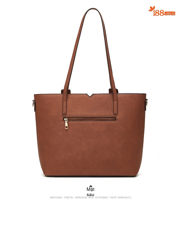 Túi Tote Nữ Đựng Laptop Công Sở Thời Trang Hàn Quốc Da Mờ Màu Xanh, Trắng, Đen, Nâu... chi tiết 14