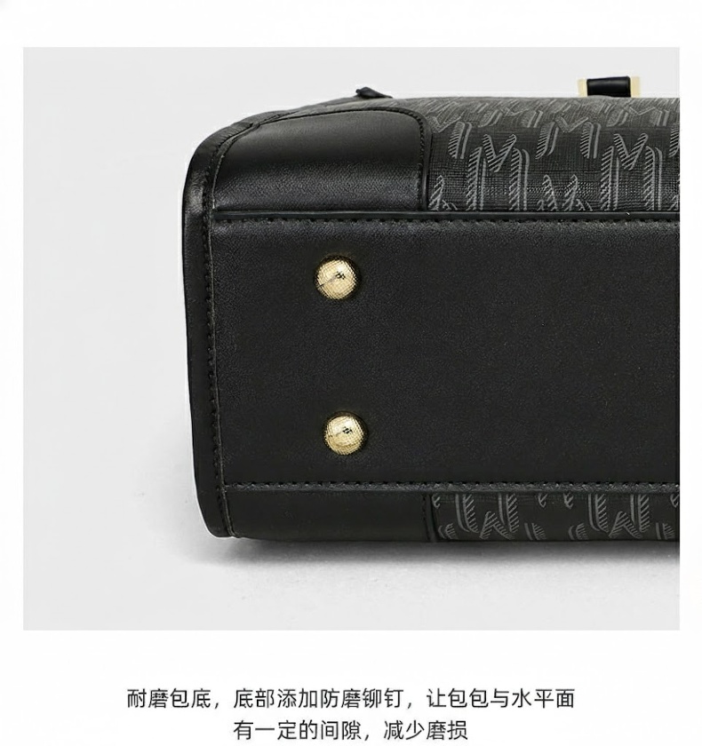 Túi Tote Nữ Đựng Vừa A4 Vải Canvas Công Sở Đi Làm Hàng Hiệu Màu Đen chi tiết 10