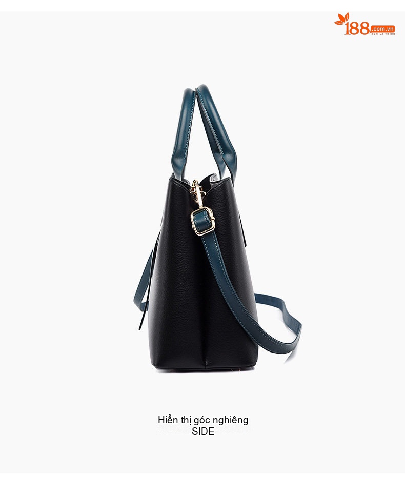 Túi Tote Nữ In Họa Tiết Retro Da Bóng, Túi Đeo Vai, Túi Xách Tay Công Sở Sức Chứa Lớn Màu Nâu, Đen chi tiết 17