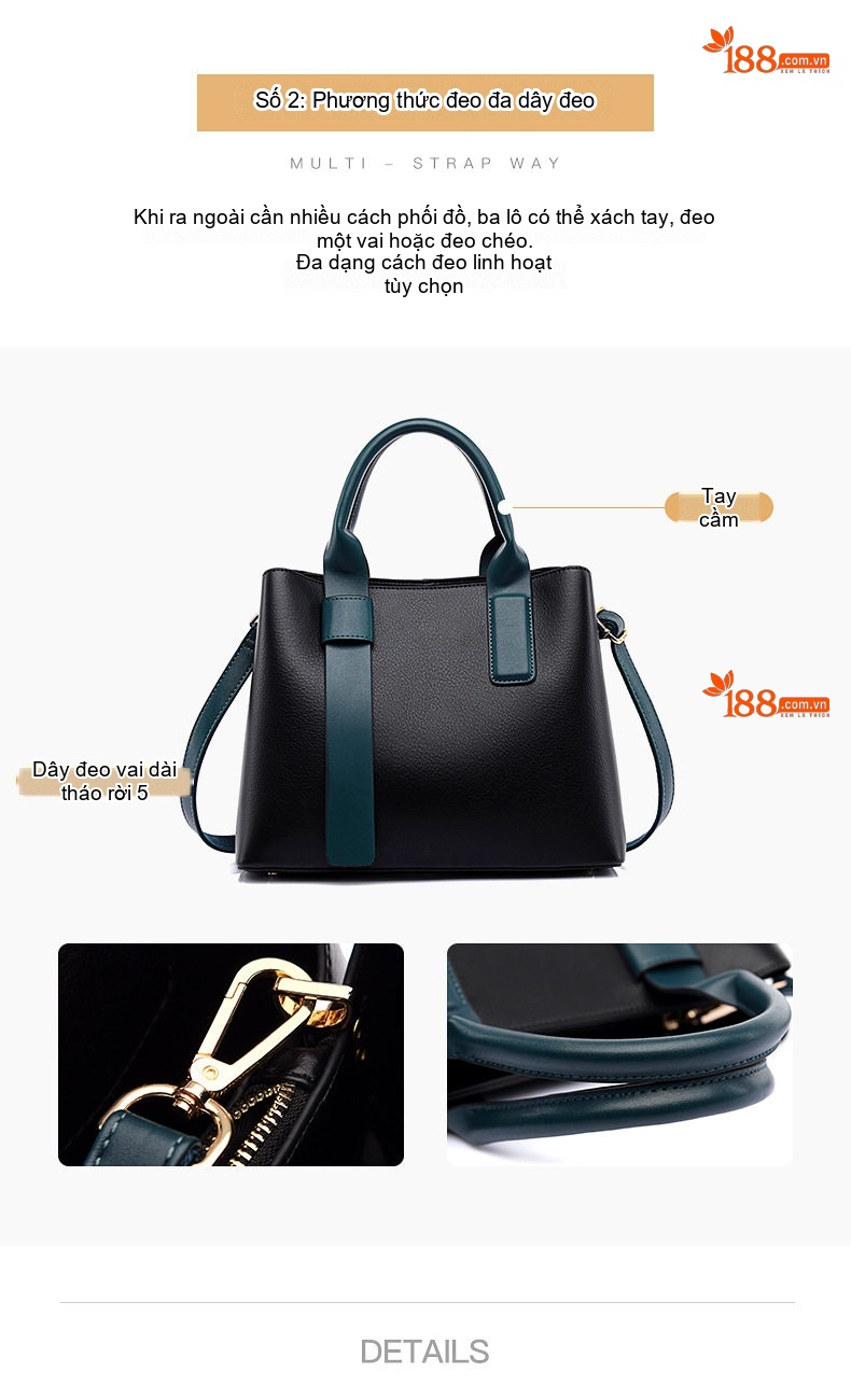 Túi Tote Nữ In Họa Tiết Retro Da Bóng, Túi Đeo Vai, Túi Xách Tay Công Sở Sức Chứa Lớn Màu Nâu, Đen chi tiết 7