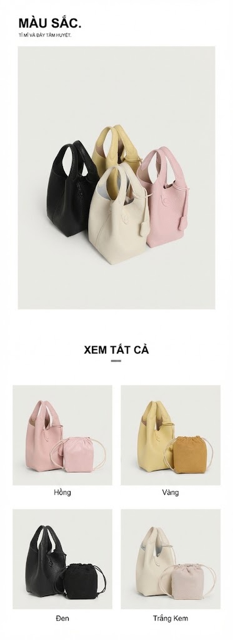 Túi Tote Nữ Phong Cách Sang Trọng Raf PoloPlay, Túi Xách Tay, Túi Đeo Vai Dáng Xô Màu Đen, Trắng, Hồng, Vàng chi tiết 2
