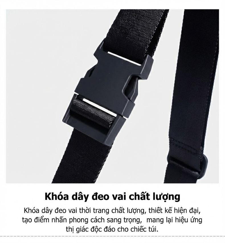 Túi Tote Nữ Vải Canvas Caro Lớn Phong Cách Hàn Quốc Nhật Bản Sức Chứa Lớn Thoải Mái Màu Đen chi tiết 14