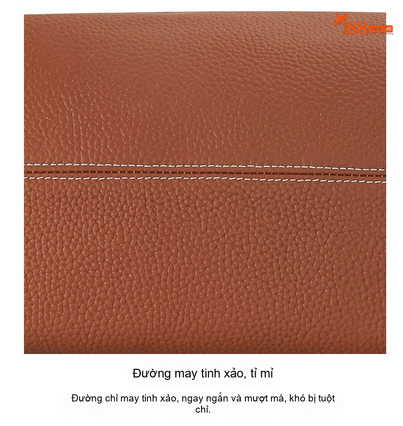 Túi Tote Nữ Vải Canvas Da Bò Nguyên Lớp Họa Tiết Kẻ Ô Lớn Thời Trang chi tiết 17