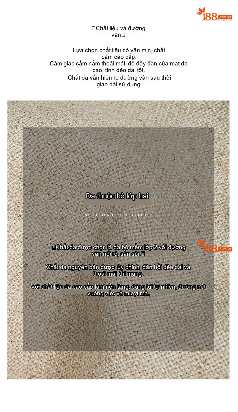 Túi Tote Nữ Vải Dệt Vintage Dung Tích Lớn Đeo Vai Phong Cách Hàn Quốc Màu Be, Nâu chi tiết 9