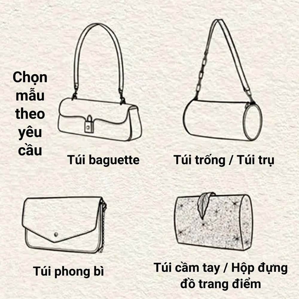 Túi Tote Vải Canvas Quai Da Màu Trắng Kem