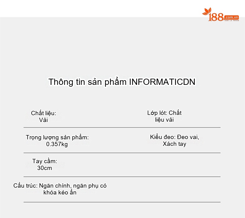Túi Tote Vải Sọc Lớn Đựng Vừa A4, Túi Đeo Vai, Túi Xách Tay Công Sở Màu Đen, Trắng chi tiết 14