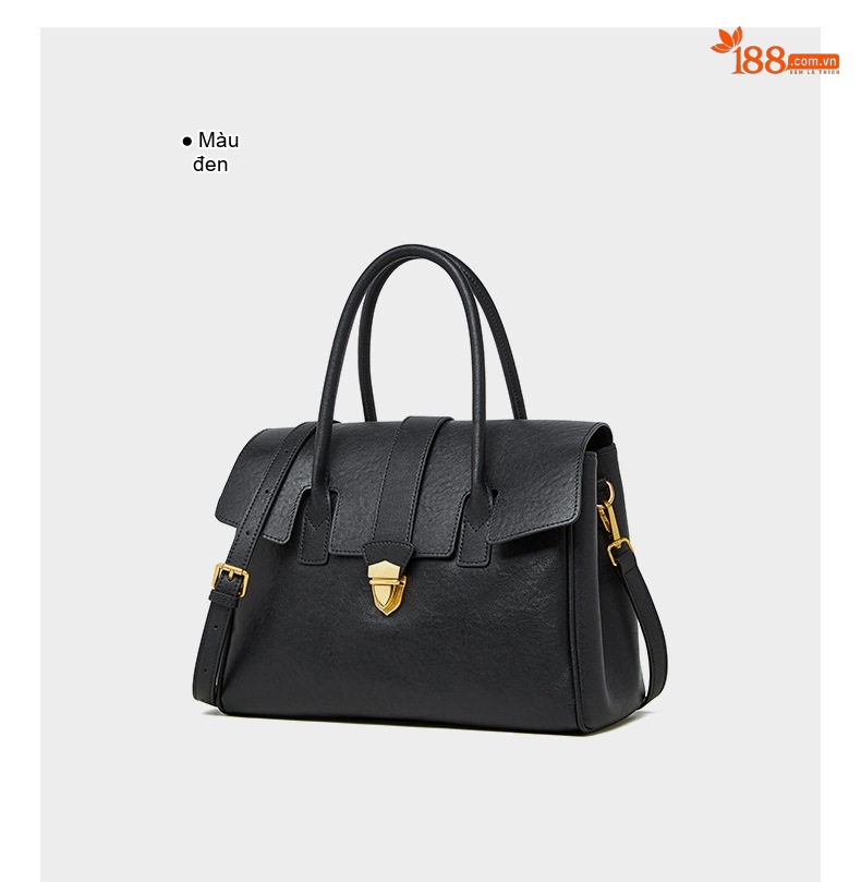 Túi Tote Xách Tay Nữ Da Thật Plant-Tanned (植鞣牛皮) Công Sở Đựng Tài Liệu Khổ Lớn Màu Nâu, Be chi tiết 27