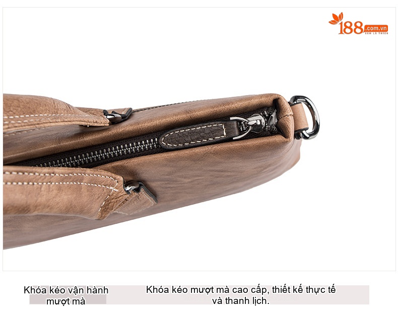 Túi Xách Công Sở Nam Da Mờ Đựng Tài Liệu, Laptop, Túi Đeo Chéo Nam Màu Nâu, Xám Xanh chi tiết 20