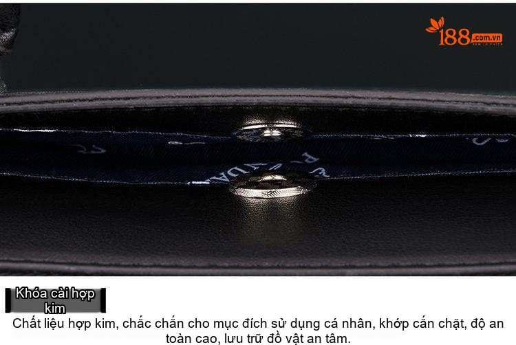 Túi Xách Công Sở Nam Vải Caro Đựng Laptop Có Dây Đeo Chéo Màu Xám, Đen chi tiết 10
