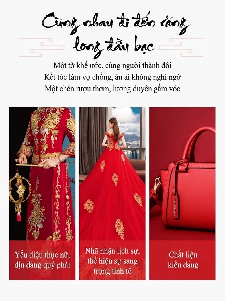 Túi Xách Nữ Công Sở Da Bóng Quai Xách Tay Đeo Vai Dung Tích Lớn Màu Đỏ, Đen chi tiết 4