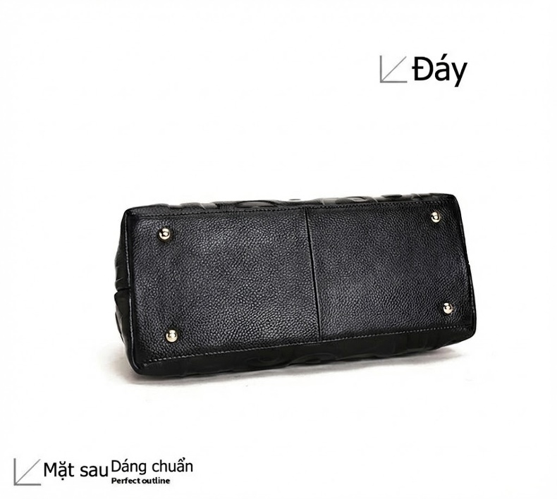 Túi Xách Nữ Da Bò Chữ In Nổi Phong Cách Thời Trang, Túi Đeo Vai, Túi Đeo Chéo Đa Năng Màu Đen, Nâu chi tiết 17