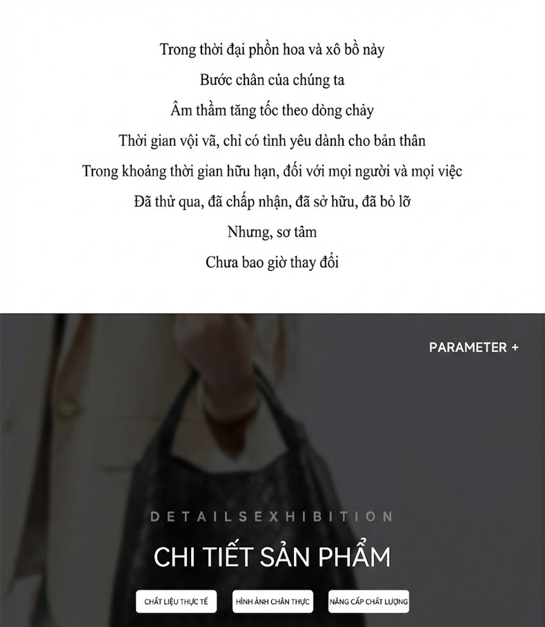 Túi Xách Nữ Da Bò Dáng Làn Đi Chơi Cao Cấp Màu Đen, Kem chi tiết 2