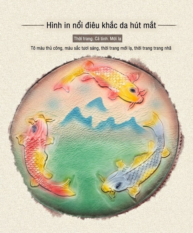 Túi Xách Nữ Da Bò Dáng Tròn Vintage Đeo Vai, Đeo Chéo Màu Nâu chi tiết 2