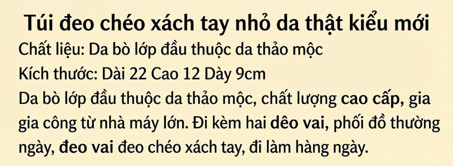 Túi Xách Nữ Da Bò Đeo Chéo/Xách Tay Dáng Hộp Phối Dây Đeo Bản Rộng Thời Trang Màu Nâu, Đen, Xanh Lá, Trắng... chi tiết 1