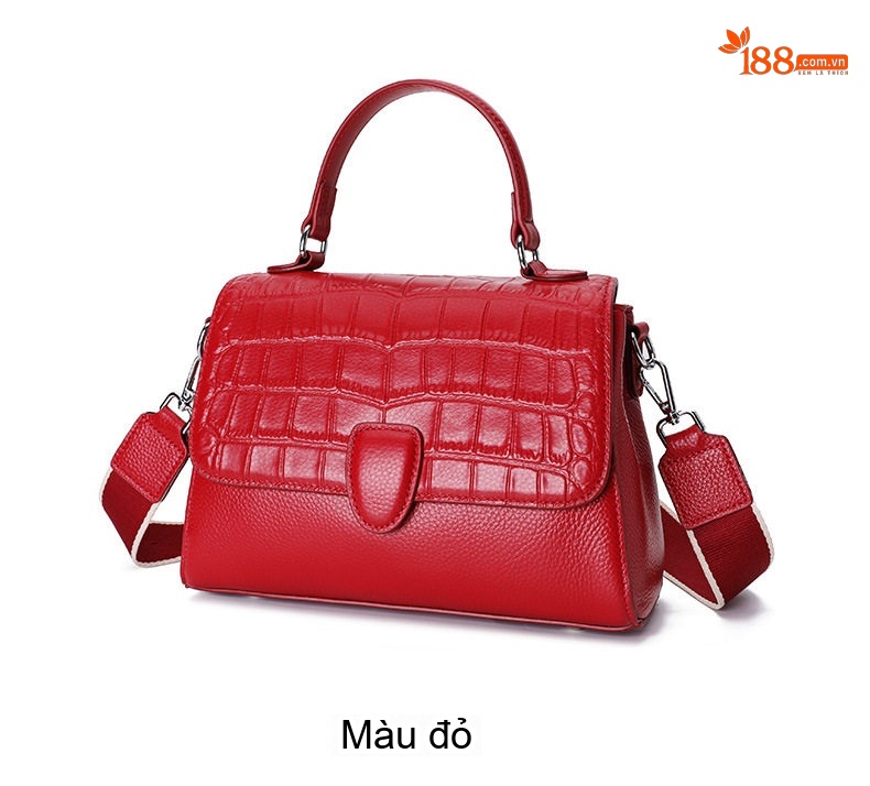 Túi Xách Nữ Da Bò Đeo Vai, Đeo Chéo, Xách Tay Cao Cấp Màu Đen chi tiết 6