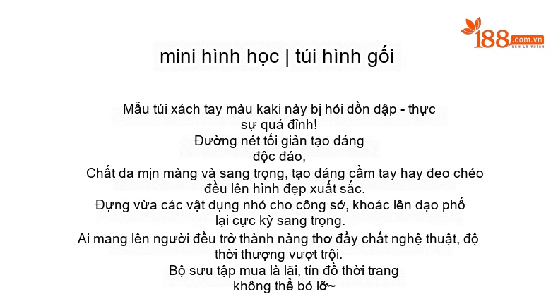 Túi Xách Nữ Da Bò Hình Học Mini Dáng Gối Xách Tay Đeo Vai Chéo Màu Xám chi tiết 2