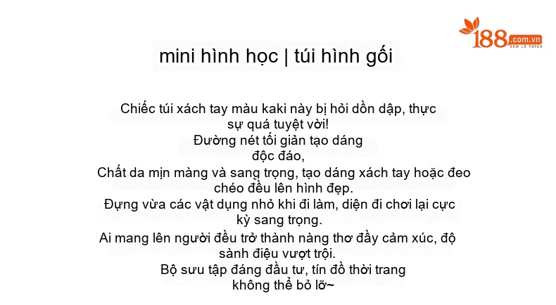Túi Xách Nữ Da Bò Hình Học Mini Dáng Gối Xách Tay Đeo Vai Màu Xám chi tiết 2