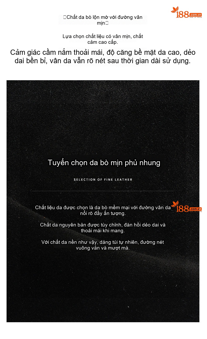 Túi Xách Nữ Da Bò Suede Gối Ô Dáng Tròn Đeo Vai Đeo Chéo Đựng Vừa A4 Màu Đen chi tiết 6