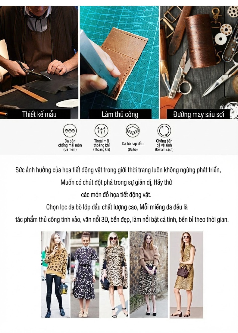Túi Xách Nữ Da Bò Vân Cá Sấu Đeo Vai, Đeo Chéo, Xách Tay, Túi Đựng Ipad Màu Đen, Nâu, Tím chi tiết 9