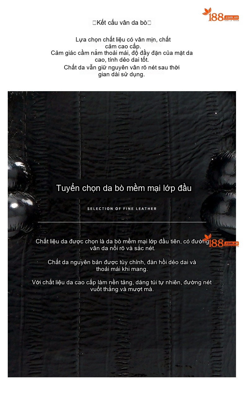 Túi Xách Nữ Da Bò Vân Lươn Thời Trang Đeo Vai, Đeo Chéo, Xách Tay Dáng Vỏ Sò Màu Đen, Vàng chi tiết 11