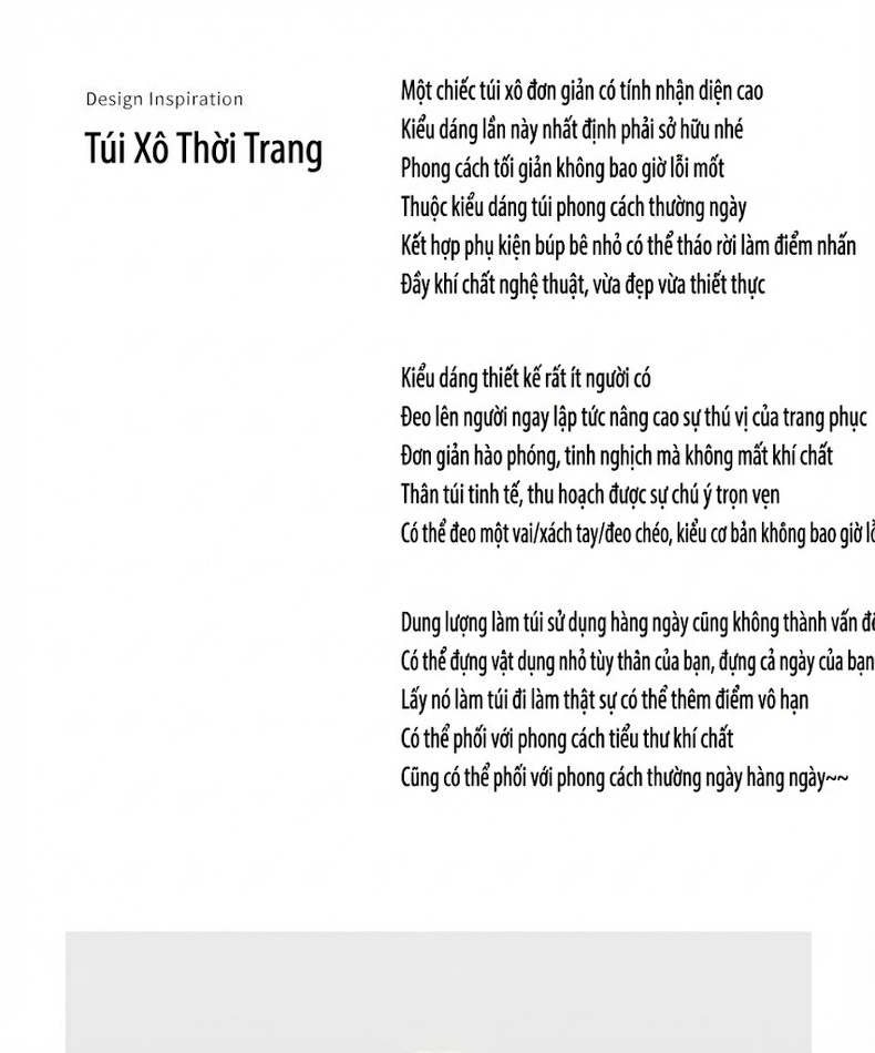 Túi Xách Nữ Da Bóng Đeo Chéo Dáng Xô Thời Trang Màu Đen chi tiết 1
