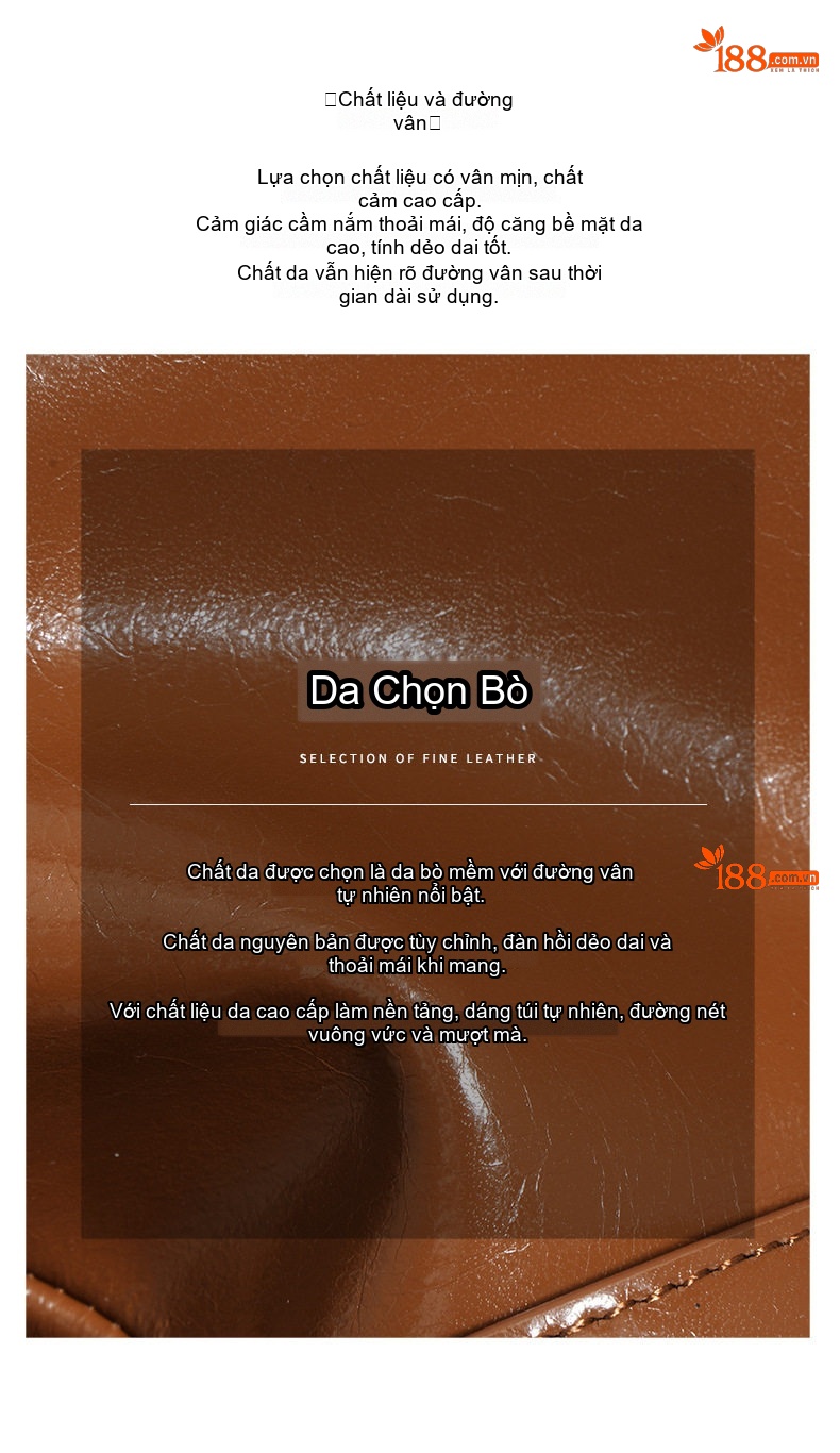 Túi Xách Nữ Da Bóng Đeo Vai/Đeo Chéo/Xách Tay Kiểu Dáng Bánh Bao Màu Đen, Nâu, Trắng chi tiết 11