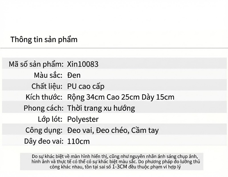 Túi Xách Nữ Da Bóng In Chữ Lớn, Túi Đeo Vai, Túi Đeo Chéo Thời Trang Màu Đen, Đỏ chi tiết 6