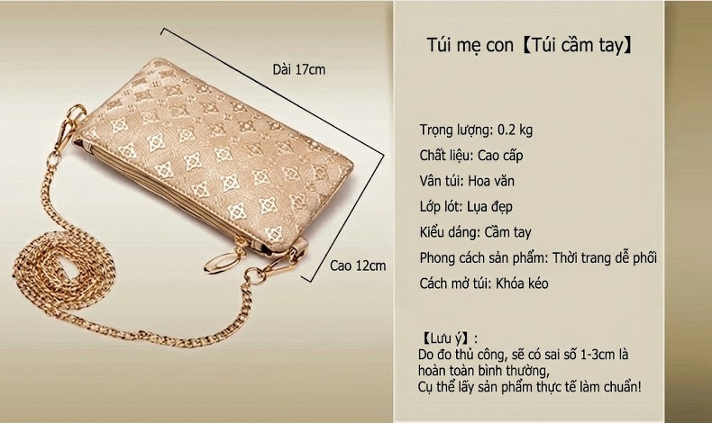 Túi Xách Nữ Da Bóng Set 4 Món Đeo Vai, Đeo Chéo, Xách Tay Màu Vàng Kem, Đen, Xanh Navy chi tiết 13