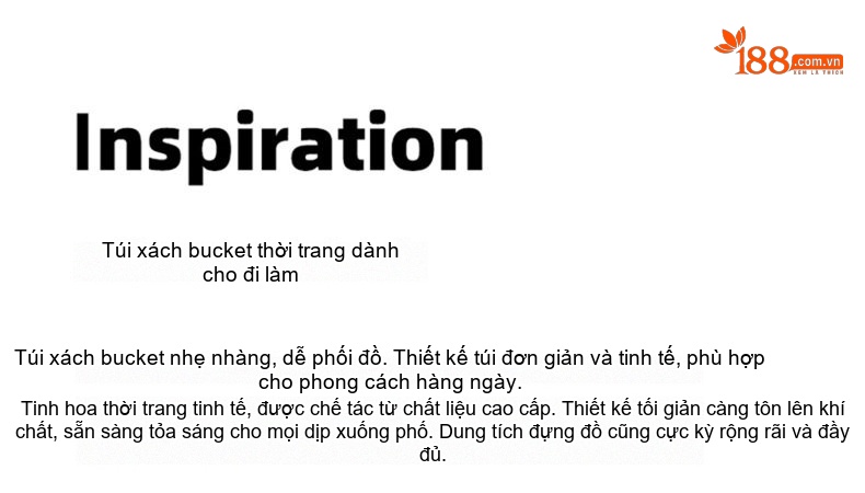 Túi Xách Nữ Da Mờ Dáng Bucket Đeo Vai/Đeo Chéo Thời Trang Công Sở Màu Xanh Rêu, Nâu chi tiết 1