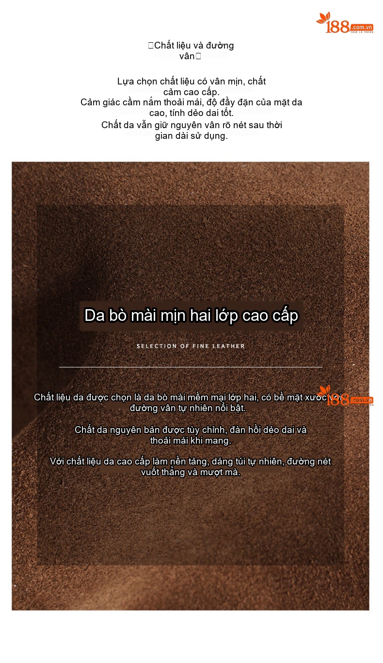 Túi Xách Nữ Da Mờ Đeo Chéo/Xách Tay Phong Cách Cổ Điển Màu Nâu, Đỏ chi tiết 11