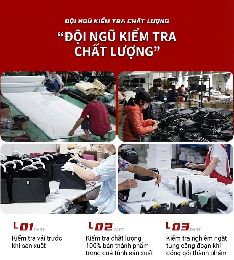 Túi Xách Nữ Da Mờ Sức Chứa Lớn Đeo Vai, Xách Tay Phong Cách Tiểu Thư Màu Nâu chi tiết 38