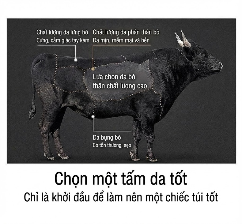 Túi Xách Nữ Da Thật Đeo Chéo Thời Trang Công Sở Cỡ Lớn Màu Nâu Đỏ, Nâu chi tiết 8