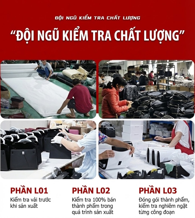 Túi Xách Nữ Da Thật Đeo Vai Kẹp Nách Dáng Baguette Cổ Điển Màu Đen, Vàng, Trắng, Đỏ chi tiết 19