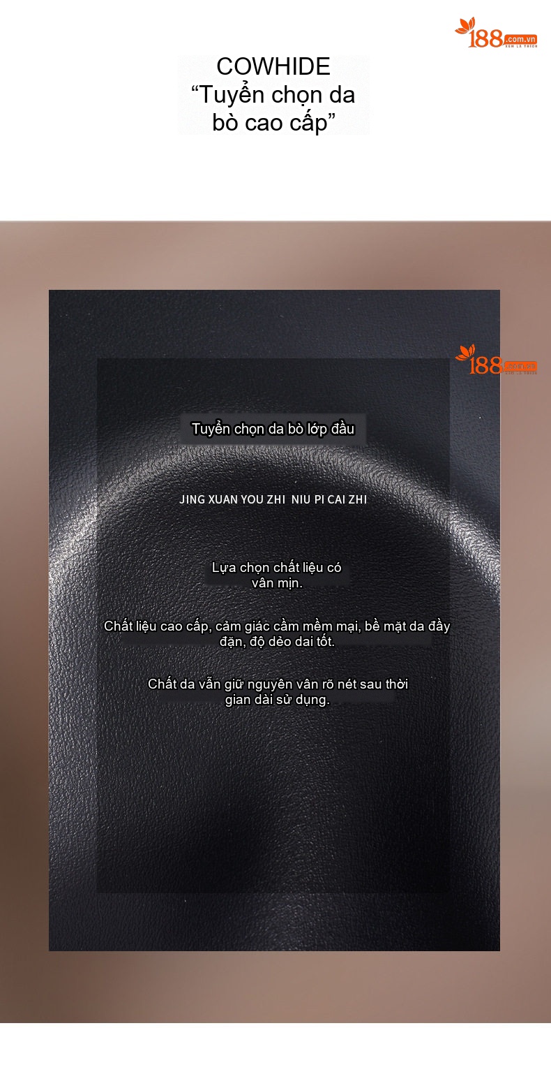 Túi Xách Nữ Da Thật Đeo Vai, Xách Tay Dung Tích Lớn Màu Đen, Nâu chi tiết 10