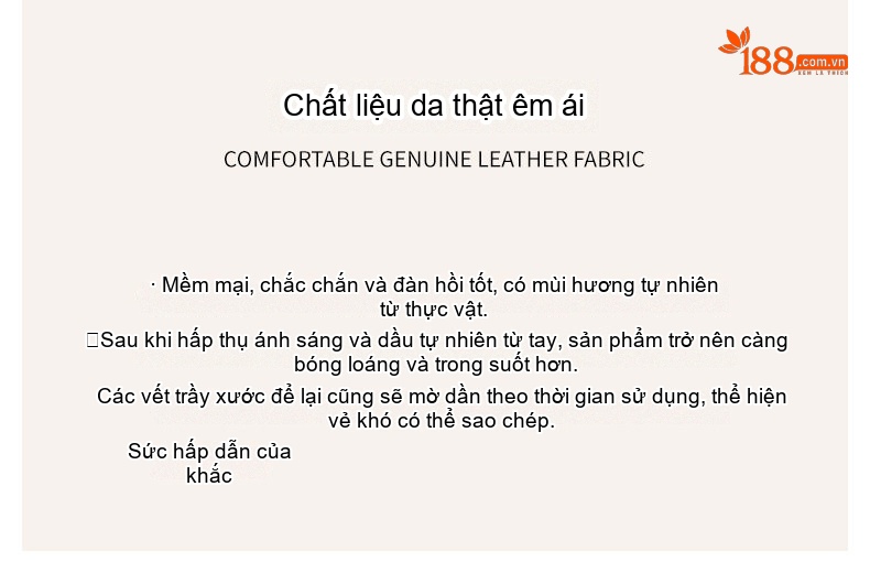 Túi Xách Nữ Da Thật Pháp Baguette Đeo Vai, Xách Tay Màu Nâu, Đen, Đỏ chi tiết 6