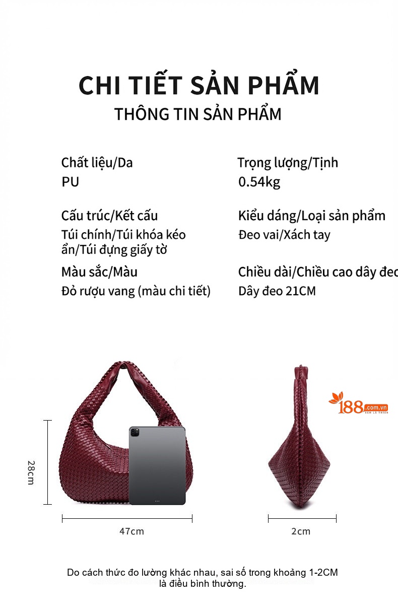 Túi Xách Nữ Đan Lưới Thủ Công Cỡ Lớn Màu Xanh Rêu, Xanh Navy, Đen, Xám chi tiết 5