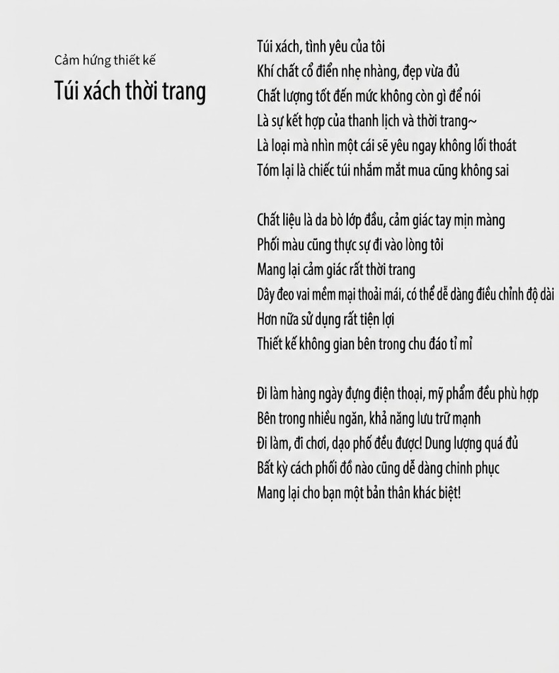 Túi Xách Nữ Dáng Xô Họa Tiết Cao Cấp Công Sở Đeo Vai, Đeo Chéo Màu Nâu chi tiết 1