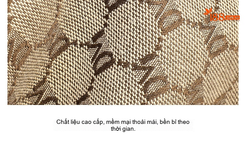 Túi Xách Nữ Đeo Chéo Dáng Thùng Vải Dệt Quai Xách Tay Màu Be, Nâu chi tiết 13