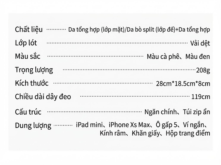 Túi Xách Nữ Đeo Vai/Đeo Chéo Da Bóng Kiểu Túi Kẹp Nách, Túi Bánh Bao Màu Đen chi tiết 11