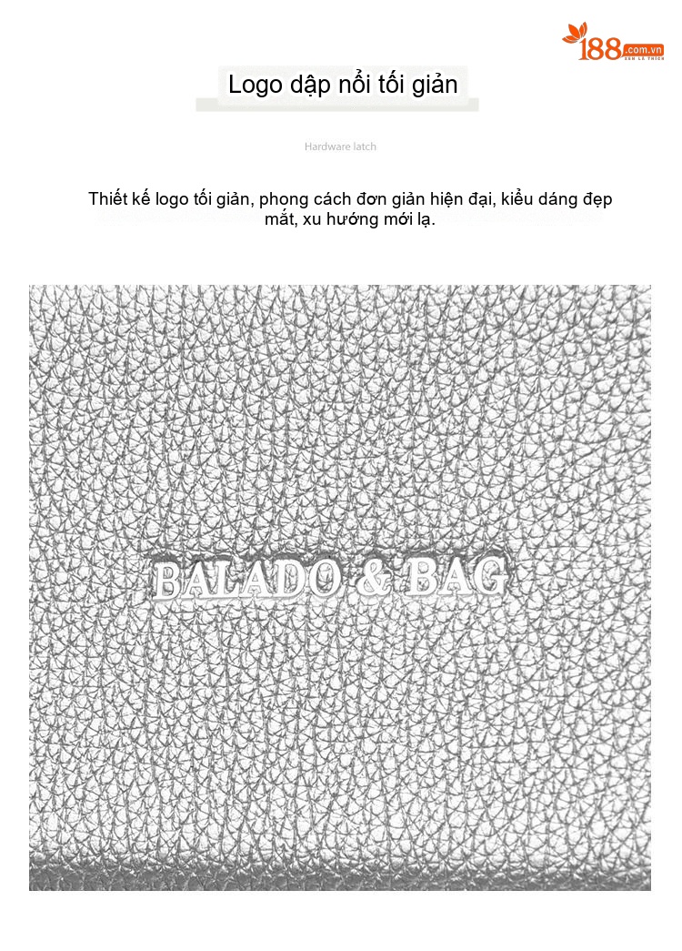 Túi Xách Nữ Đeo Vai Họa Tiết Vân Cá Sấu Đơn Giản Phong Cách Đô Thị Màu Đen, Nâu, Xám, Bạc chi tiết 5