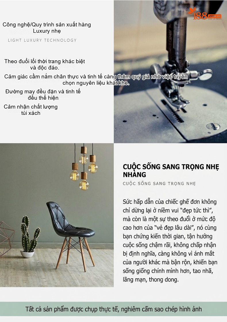 Túi Xách Nữ Đeo Vai/Kẹp Nách/Đeo Chéo Da Bóng Kiểu Pháp Màu Đen, Hồng, Nâu, Trắng... chi tiết 25