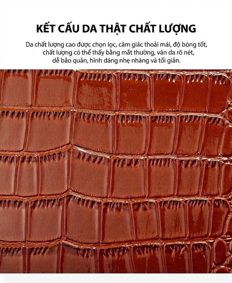 Túi Xách Nữ Đeo Vai Kiểu Dáng Thời Trang Bộ 3 Chiếc Màu Nâu, Kem, Đen chi tiết 2