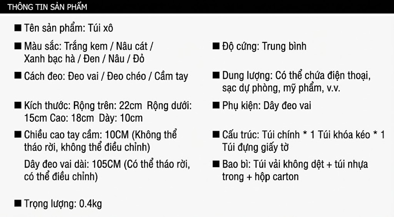 Túi Xách Nữ Đeo Vai Mini Kiểu Basket Da Bóng Thời Trang Màu Trắng Kem, Xanh Mint chi tiết 3