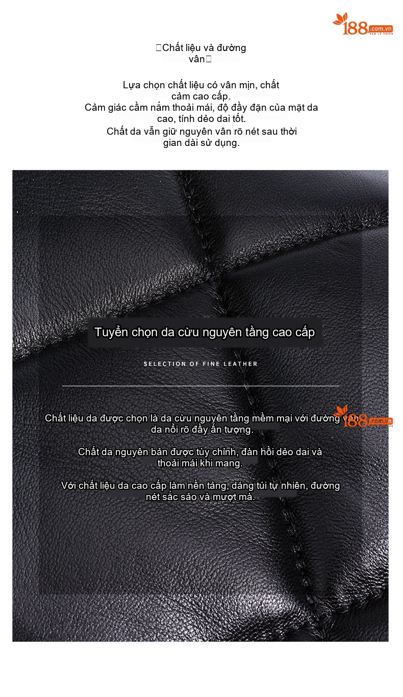 Túi Xách Nữ Đeo Vai Trám Ô Chần Bông Dây Xích Phong Cách Đường Phố chi tiết 9