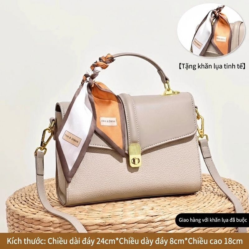 Màu be [buộc khăn lụa và vận chuyển]